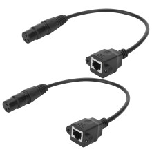 Uitgebreide aansluitmogelijkheden. Hoogwaardige XLR naar RJ45-adapterkabel DMX-converter met flexibele PVC-mantel voor podium- en studiogebruik.
