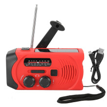 Aurinkokäyttöinen käsikäyttöinen itsetoiminen NOAA-sääradio hätätilanteisiin soveltuva radio USB-laturi LED-taskulamppu SOS-hälytys