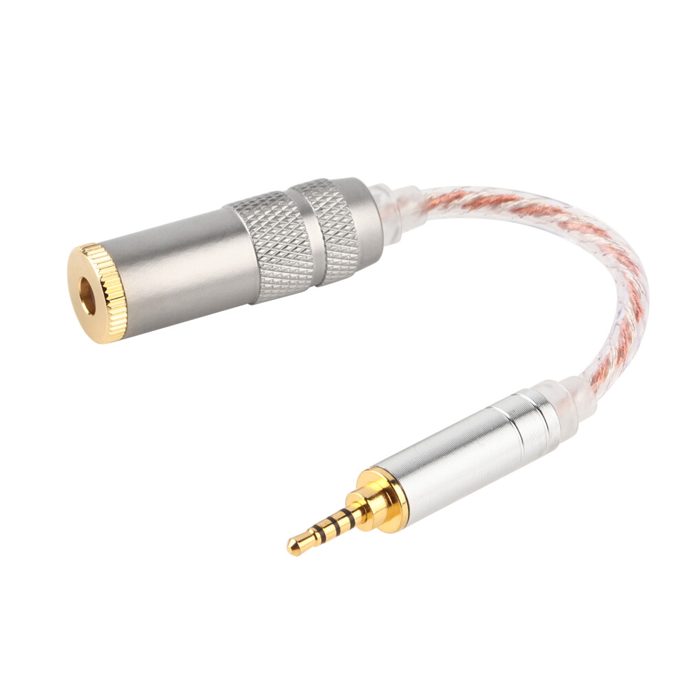 Audio Adapter Plated Connectors Stereo Mono Function Translucent Keycap Audio Converter High Quality Sound Enhancer For 5.5Mm Devices, Durable Gold 9420858898788