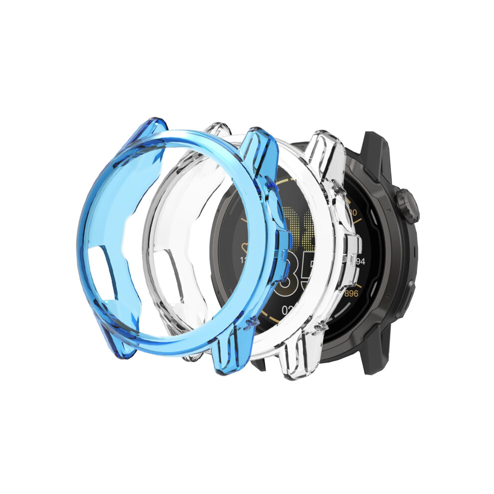 2 Pack Watch Protector Tpu Bumper Cover Scratchresistant Transparent For Coros Apex 2 42Mm Blue 9001264028176