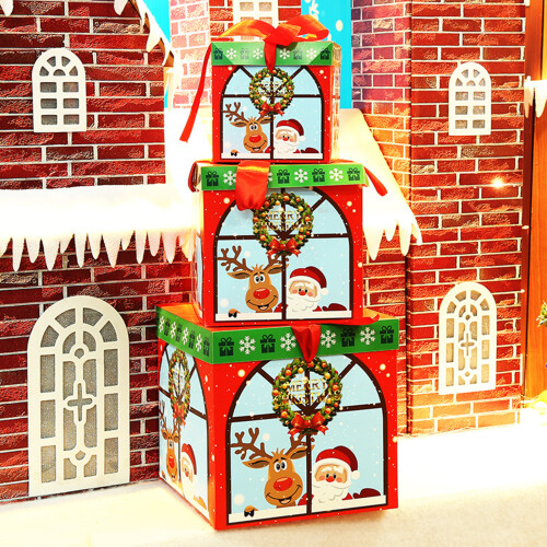 Multipurpose Christmas Tree Base Cover Gift Box-Set of box 1 2