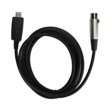 USB naar XLR microfoonkabel, biedt plug-and-play functionaliteit, kwaliteit voor thuis- en studio-opnames, goed geluid, stabiel.