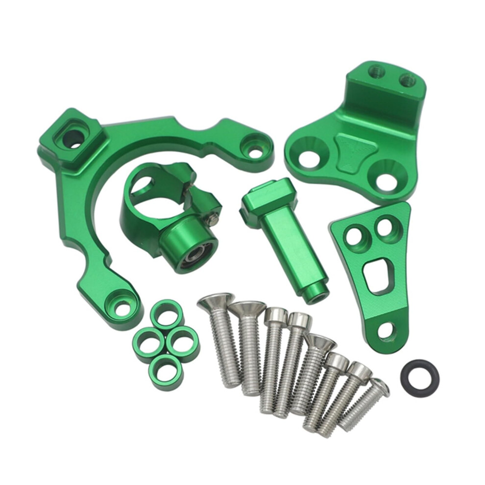 Steering Damper Bracket Stabilizer Kit For Kawasaki Z900 20172019 For Improved Stability Green 9001264028183