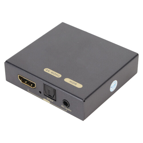Ψηφιακός εξολκέας ήχου για 4K HDMI με έξοδο SPDIF και σύνδεση RCA Διαχωριστής ήχου HDMI 2