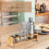 Bartender Kit Stand with Large Capacity Bamboo Bar Tool Organizer for Home or Professional Use 5