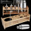 Bartender Kit Stand with Large Capacity Bamboo Bar Tool Organizer for Home or Professional Use 4