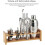 Bartender Kit Stand with Large Capacity Bamboo Bar Tool Organizer for Home or Professional Use 2