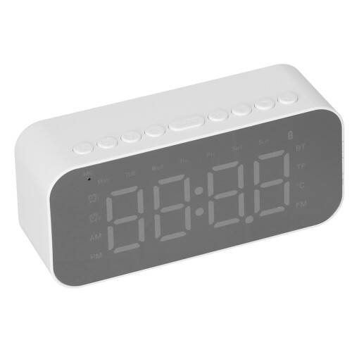 Ξυπνητήρι Bluetooth για υπνοδωμάτιο, Διπλό ξυπνητήρι με ηχείο Bluetooth, Επαναφορτιζόμενη 2