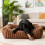 Living And Home (Brown, Large) Soft Pet Bed with PP Cotton Filling 2