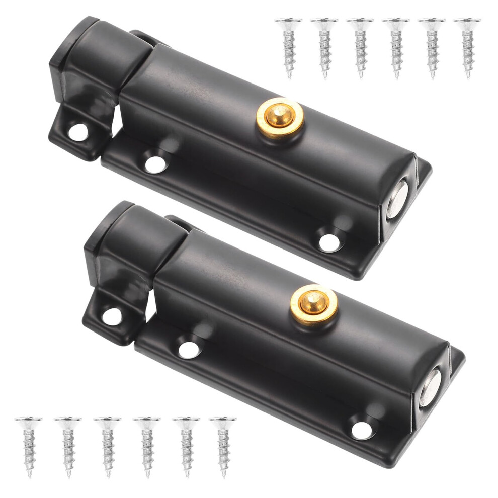 2Pcs Stainless Steel Gate Latch Lock With Spring Loaded Sliding Barrel Bolt For Doors Windows Fences 9001264028510