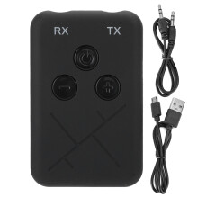 Kompakter und tragbarer AUX-Audio-Klinkenadapter, Bluetooth-Sender und -Empfänger mit stabiler Verbindung für Dual-Pairing, gute Qualität
