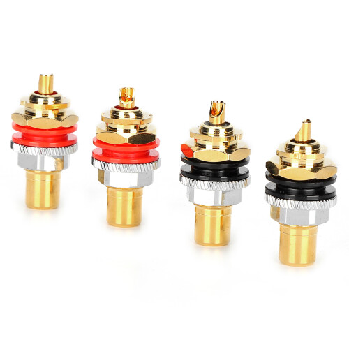 Chassis Panel Mount Socket With 24K Gold Plated Surface For Maximum Signal Transfer,Offers Durability,Easy Identification, Good Quality, Good Quality 2