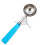 Cookie Scoop 2 oz Stainless Steel with Blue Handle, Ergonomic Release for Precise Portion Control 1