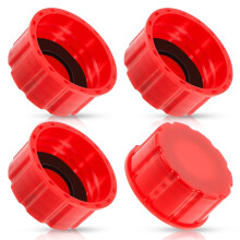5 Gallon Gas Can Cap Replacement, Leakproof Coarse Thread Lid for Plastic and Metal Gasoline Cans, 4 Pcs