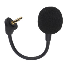 Haste de microfone plug-and-play compatível com Kingston HyperX, som nítido, reforço de graves, mangueira flexível com revestimento de espuma,