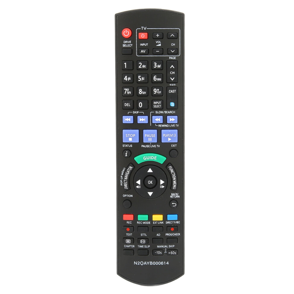 Replacement Remote Control For Panasonic Devices,Abs Material Ensures Environmental Durability,Quick Response And Pre-Programmed For Immediate Use 9420858855552
