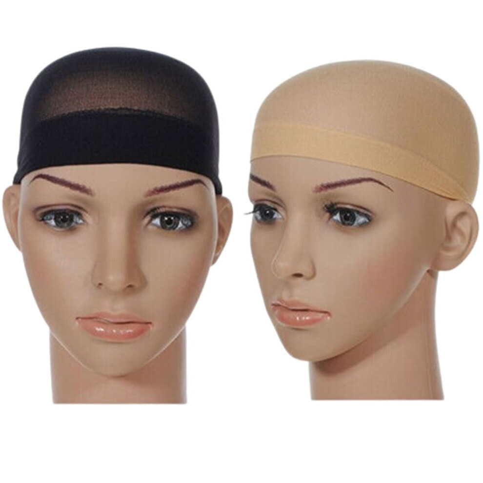 Unisex Cream Nylon Wig Cap For Women Breathable Ultrathin Lightweight Design Secure Hair Hold Beige