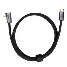 Flexibilný kábel USB C s inovatívnym pravouhlým dizajnom, široká kompatibilita, rýchle nabíjanie 100 W pre Samsung Galaxy S22/S20FE/S10,