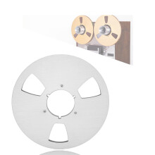 10.5 Inch Aluminum Reel to Reel Take Up Reel 1/4 Inch 3Hole NAB Hub for Pioneer Silver