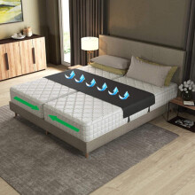Bed Bridge Twin to King Mattress Connector Kit with Gap Split King Filler and AntiSlip Strap