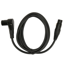 Connettori XLR maschio e femmina con bloccaggio, cavo audio XLR ad angolo retto maschio-femmina ad angolo retto flessibile con conduttore in rame di