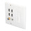 Βολική χρήση HDMI Ethernet Πλάκα τοίχου Keystone Jack Εισαγωγή Premium Quality Δερμάτινα καλώδια για 6