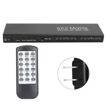 HD HDMI Matrix6X2 4K Switcher, Διαχωριστής HDMI2.0b 6 θυρών με διαχείριση EDID ARC και Dolby Vision, Καλή