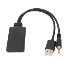 Langaton Bluetooth AUX -sovitin, nopea tiedonsiirtoäänikaapeli, jossa on matalan latenssin tekniikka, plug and play -pikapariliitos, 3,5 mm:n