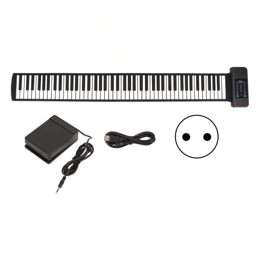 Roll Up Piano για αρχάριους, φορητό ηλεκτρονικό πιάνο με ρολό χειρός με οικολογικό