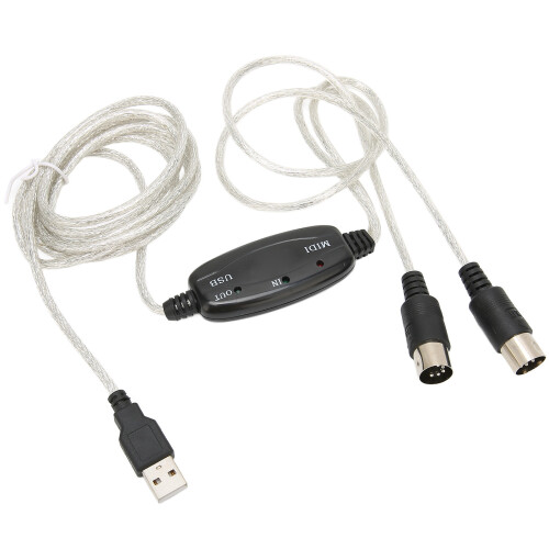 Μετατροπέας καλωδίου MIDI USB για μουσικό στούντιο Συμπαγής σχεδιασμός Εύκολη 1