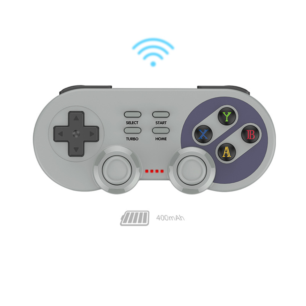 Snes-Inspired Wireless Gamepad: Portable Joystick For Nintendo Switch, Switch Pro, Android, Pc, Ps3 With Motion Sensing, Dual Vibration, Turbo, 6 Hour 9416038826771