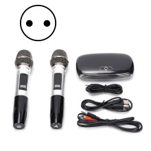 Karaoke-machine met songtekstweergave en draadloze microfoons, draadloos karaoke-mixersysteem met meerdere ingangen voor veelzijdig gebruik, duurzaam