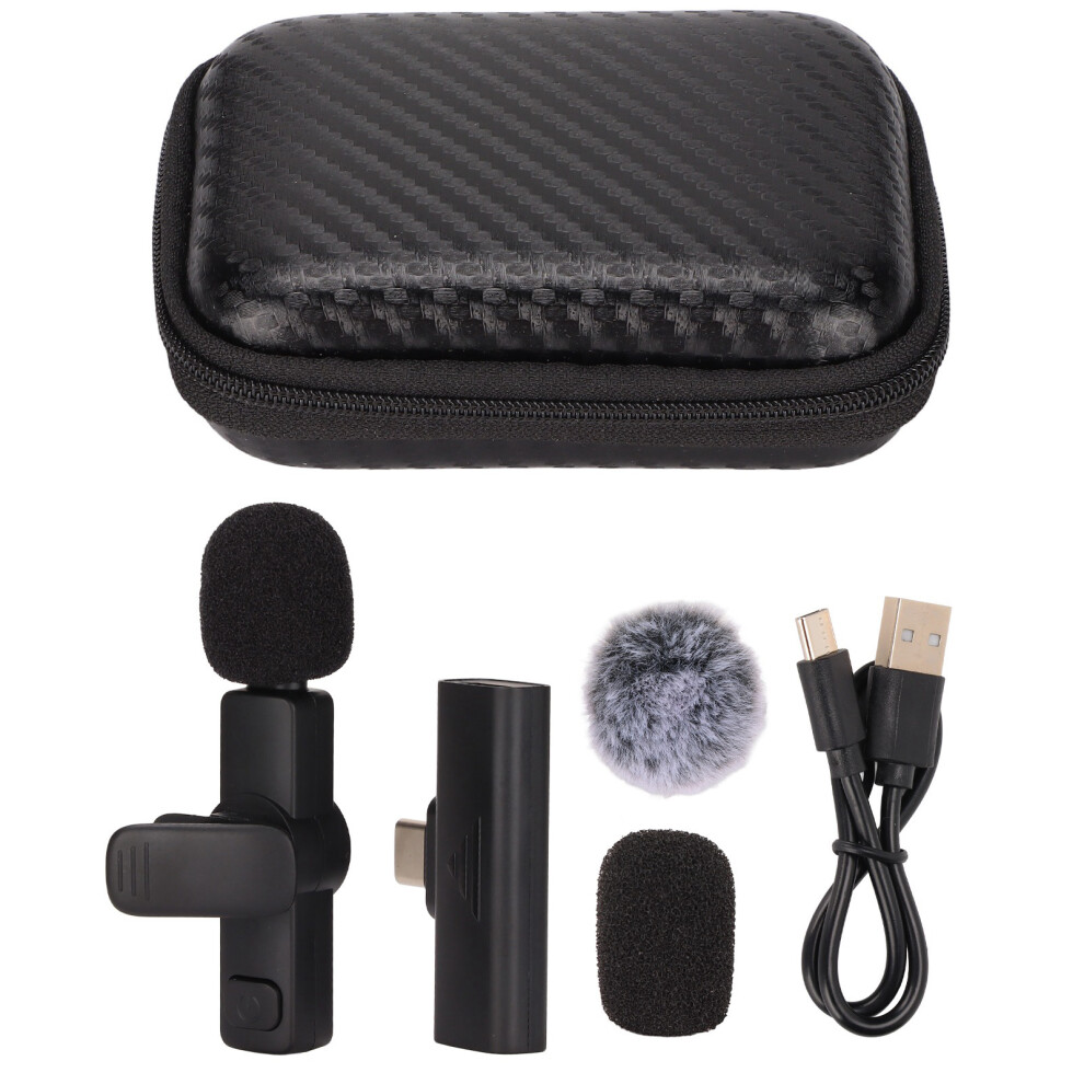 High Sensitive Condenser Microphone Wireless Lavalier For Seamless Sound Capture,Crystal Clear Audio With Active Noise Reduction Chip, Good Quality 9420858853725