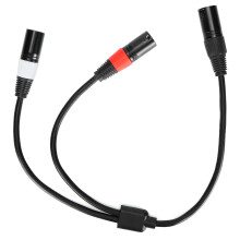 Balanceret lyd XLR-kabel til scenebelysningsudstyr, signalkonverter støjdæmpning DMX-belysningskabel lydfleksibelt kabel forgyldt stik