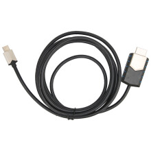 Snelle 48 Gbps HDMI-kabel, dun, 4K 30Hz UHD, ondersteunt Mirror Extend-modus, plug-and-play, compatibel met Type-C-apparaten, TPU-kabel, behuizing