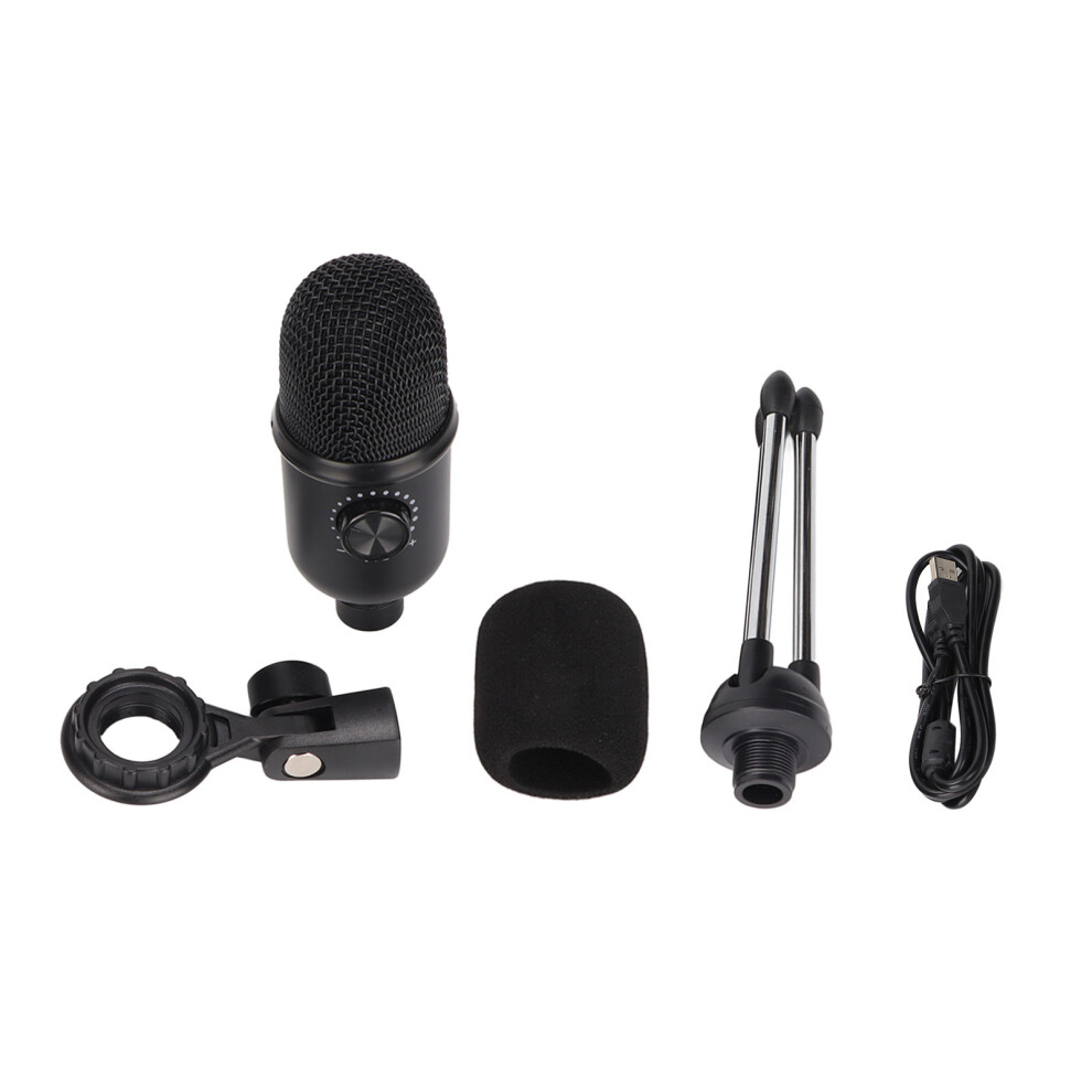 Integrated Digital Limiter Condenser Microphone Noise Isolation For Streaming And Gaming Cardioid Type With Gain Control Plug And Play For Windows Os 9420858890546