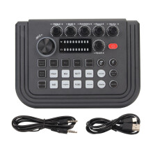 Multifunktions-Audiomixer mit Stimmverzerrer und Rauschunterdrückung, Soundkarte für Podcasting, Gaming und Live-Streaming mit Bluetooth und Plug &