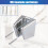 2pcs Shower Holder With Screws Durable And Scratch-resistant Wide 1