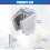 2pcs Shower Holder With Screws Durable And Scratch-resistant Wide 3
