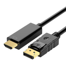 4K UHD DisplayPort-zu-HDMI-Kabel mit breiter Kompatibilität, unidirektionaler digitaler AV-Adapter für Laptop/Desktop an TV/Monitor, mehrlagige