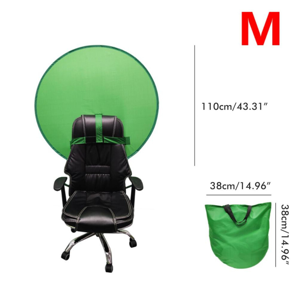 Collapsible Portable Webcam Background, Durable Steel Spring Frame For Video Chats Zoom Skype, Chroma Key Screen Backdrop, Portable And Convenie Green 9416038832116
