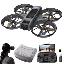 FPV Drone with VR Glasses 1080P HD Camera Brushless Motor LED Lights Obstacle Avoidance