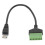 Συμβατό τερματικό RJ45Screw επέκτασης Ethernet, τελικός συνδετήρας βιδών 8Pin με το 4