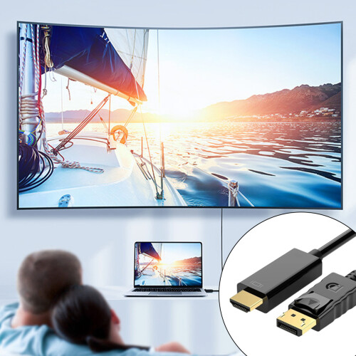 Καλώδιο 4K UHD DisplayPort σε HDMI με ευρεία συμβατότητα, Uni Directional Digital AV Adapter για φορητό 1