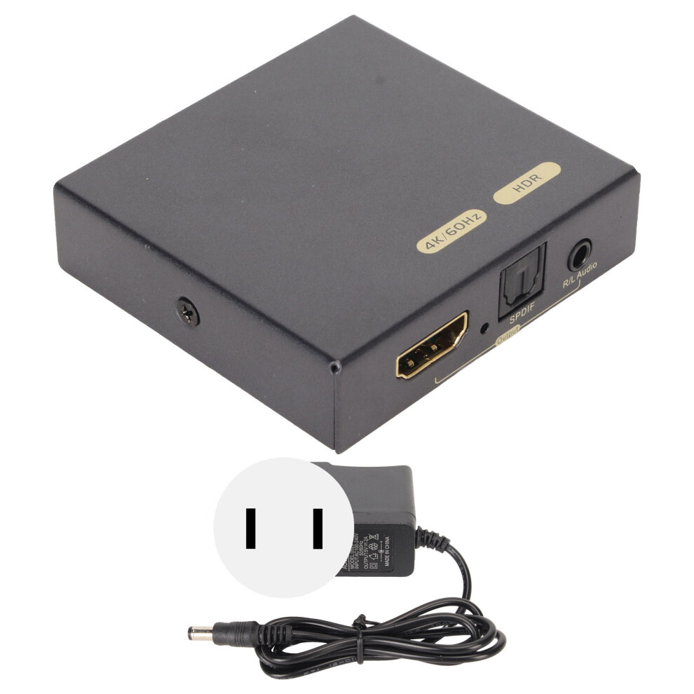 Hdmi Audio Extractor 4K Hd Digital Audio Output Hdmi To Optical Rca Spdif Converter Box With Dolby Digital Pass Through And Dts Audio Support For 9420858924692