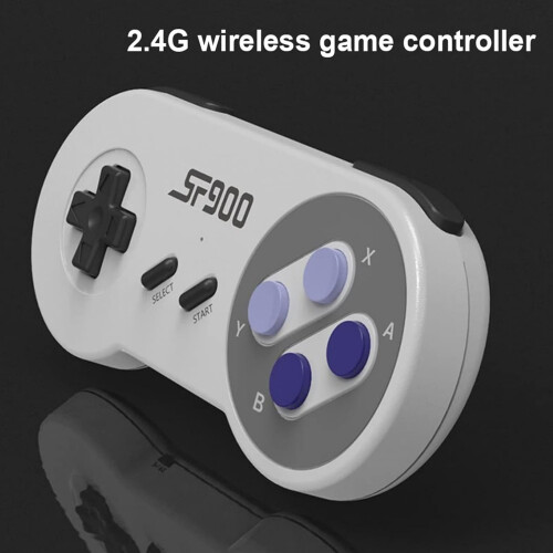 Ασύρματο Gamepad σύνδεσης 2,4 GHz για το Original SNES System, Αντιολισθητικό Κατευθυντικό Pad, 1