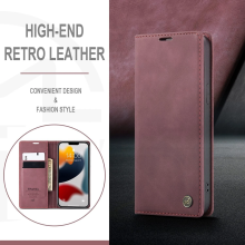 For iPhone 12 Mini Leather Flip Stand Cover Wallet Phone Case Red