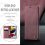 For iPhone 12 Mini Leather Flip Stand Cover Wallet Phone Case Red 1