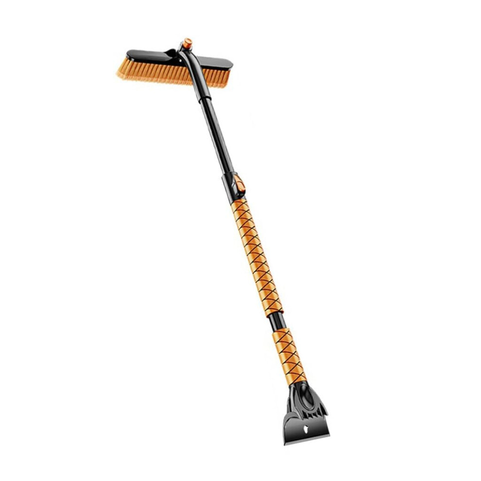 Car Snow Scraper And Windshield Ice Scraper, 2 In 1 Telescopic Aluminum Handle With Nonslip Grip 9119770763327