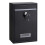 Locking Wall Mounted Mailbox with Key, Rust Proof Steel, Weatherproof, Medium Capacity, Black 1